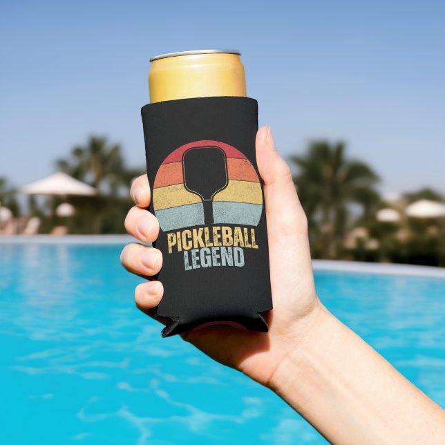 Funny Pickleball Legend Seltzer Can Cooler (In Situ Pool)