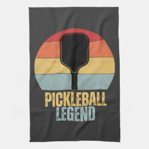 Funny Pickleball Legend Tea Towel