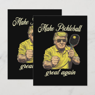 Funny Pickleball Lovers Graphics Pickle Ball Card