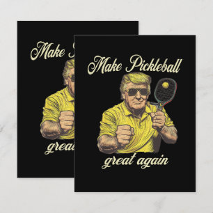 Funny Pickleball Lovers Graphics Pickle Ball Thank You Card