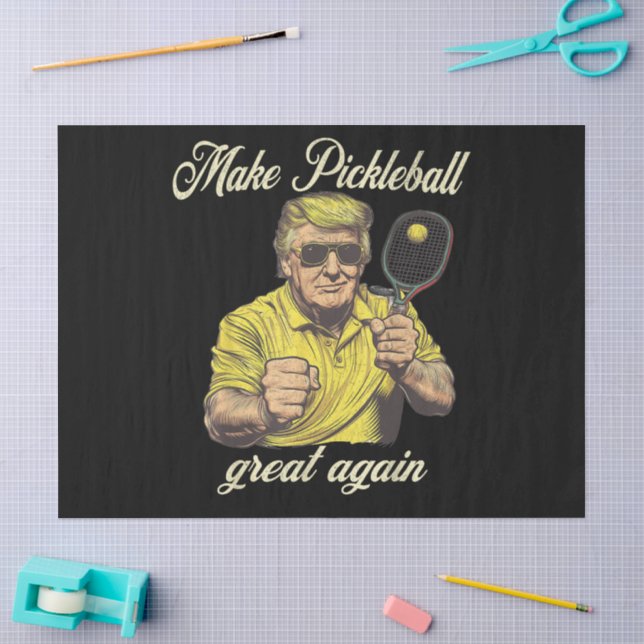 Funny Pickleball Lovers Graphics Pickle Ball Tissue Paper (Craft)