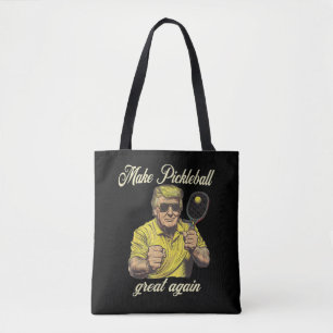 Funny Pickleball Lovers Graphics Pickle Ball Tote Bag