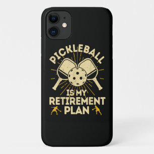 Funny Pickleball My Retirement Plan Vintage iPhone 11 Case