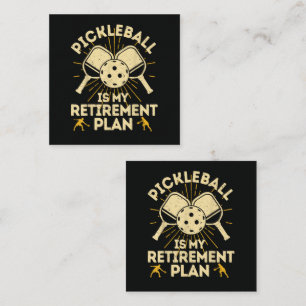 Funny Pickleball My Retirement Plan Vintage Enclosure Card