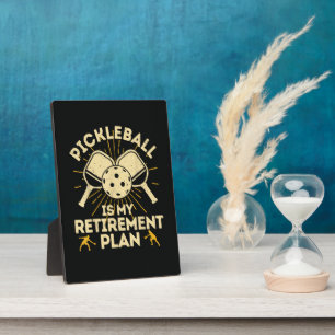 Funny Pickleball My Retirement Plan Vintage Plaque