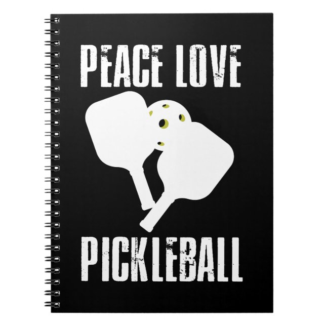 Funny Pickleball  Notebook (Front)