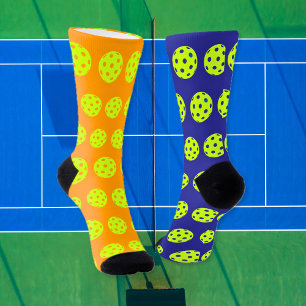 Funny Pickleball Odd Blue Orange Socks