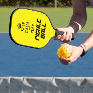 Funny pickleball paddles - Keep calm and play on