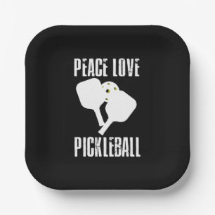 Funny Pickleball Paper Plate
