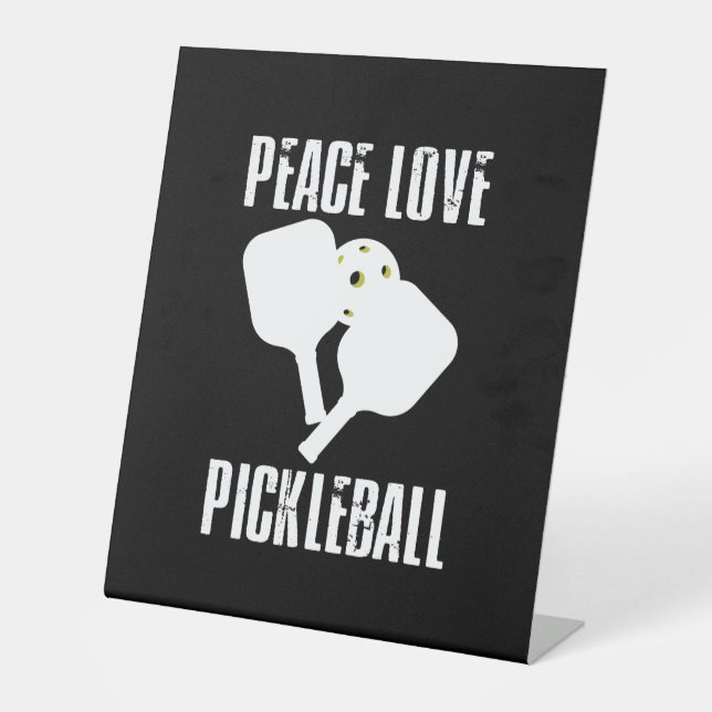 Funny Pickleball  Pedestal Sign (Front)
