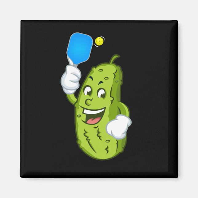 Funny Pickleball Pickel Humour Cucumber Magnet (Front)