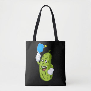 Funny Pickleball Pickel Humour Cucumber Tote Bag