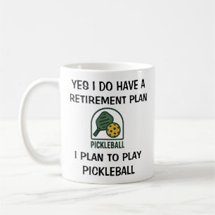 Funny Pickleball player mug retirement mug gift