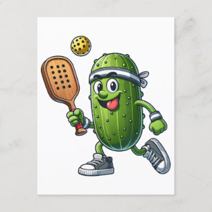 Funny Pickleball Player Paddleball Lover  Enclosure Card