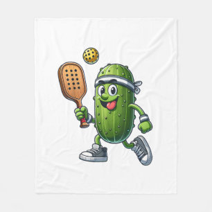 Funny Pickleball Player Paddleball Lover Fleece Blanket