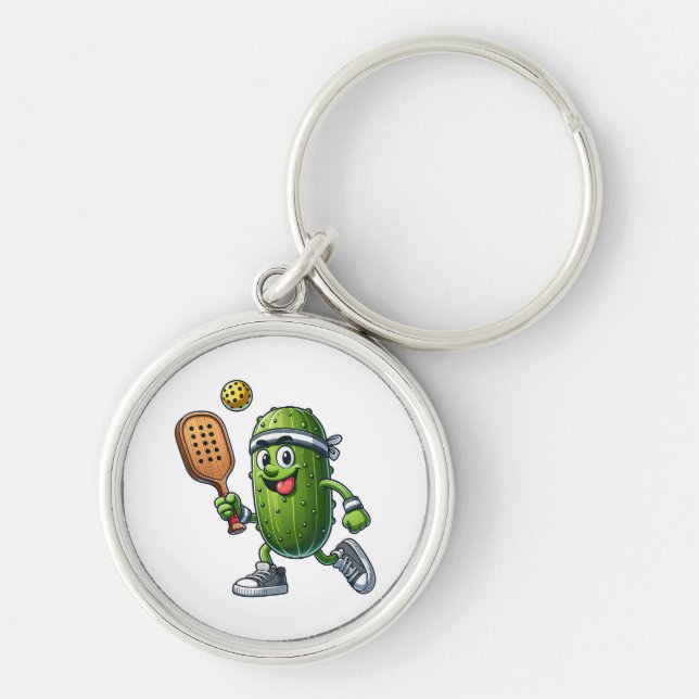 Funny Pickleball Player Paddleball Lover  Key Ring (Front)