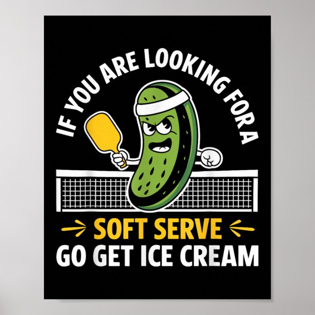 Funny Pickleball Player Paddleball Lover Men Women Poster (Front)