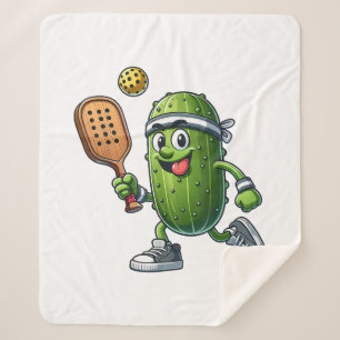 Funny Pickleball Player Paddleball Lover  Sherpa Blanket