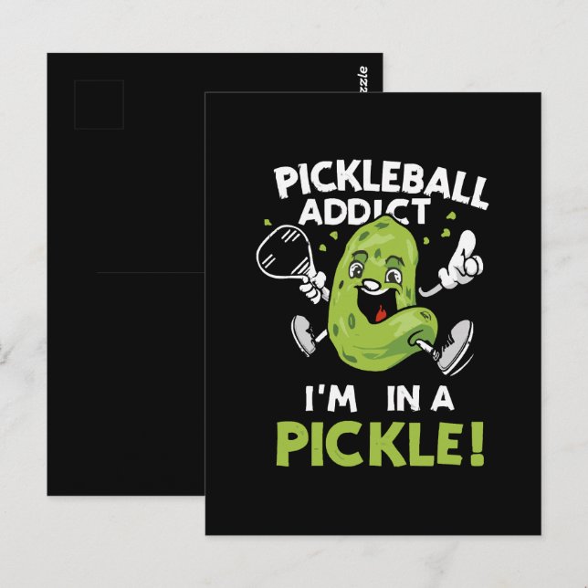 Funny-Pickleball Postcard (Front/Back)