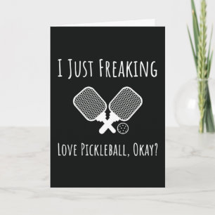 Funny Pickleball Quote Card Player Accessories