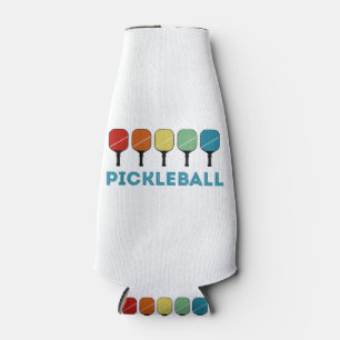 Funny Pickleball Retro Vintage Bottle Cooler