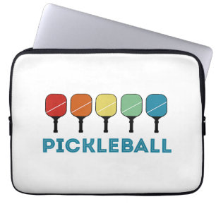 Funny Pickleball Retro Vintage Laptop Sleeve