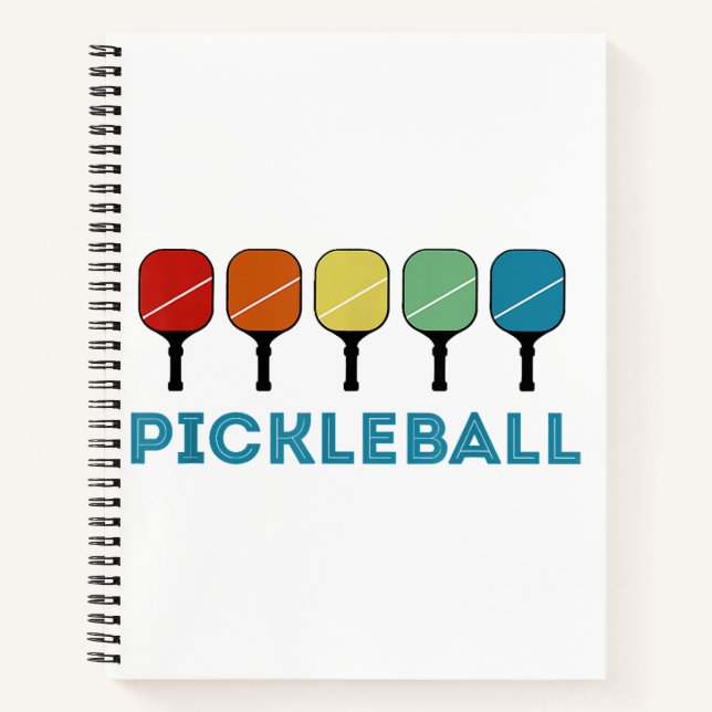 Funny Pickleball Retro Vintage  Notebook (Front)
