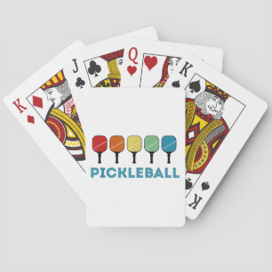 Funny Pickleball Retro Vintage Playing Cards