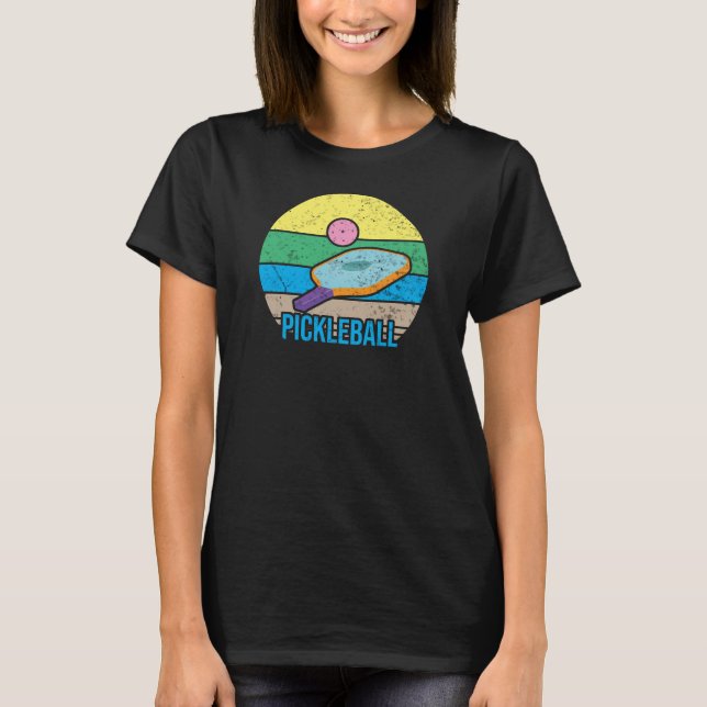Funny Pickleball Retro Vintage T-Shirt (Front)