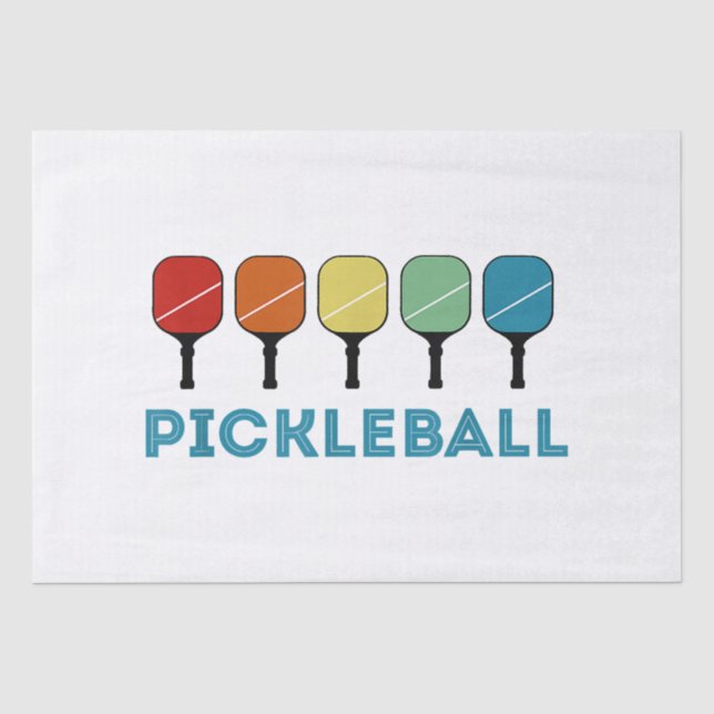 Funny Pickleball Retro Vintage  Tissue Paper (Front)