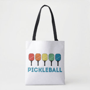 Funny Pickleball Retro Vintage Tote Bag