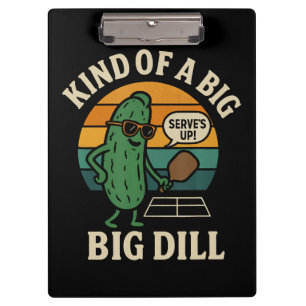 Funny Pickleball Social Club Big Dill Clipboard