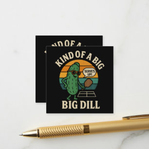 Funny Pickleball Social Club Big Dill Enclosure Card