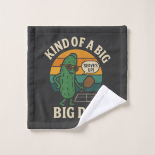 Funny Pickleball Social Club Big Dill Wash Cloth