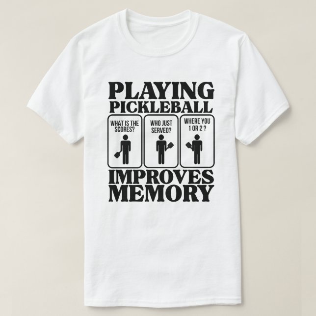 Funny Pickleball T-Shirt - Pickleball mens shirts (Design Front)