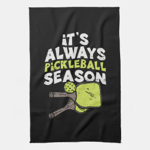 Funny Pickleball Tea Towel