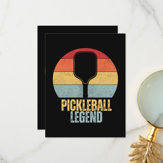 Funny Pickleball Thank You Card (Front/Back In Situ)