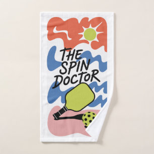 Funny Pickleball The Spin Doctor Sports Towel