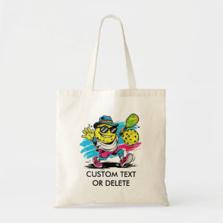 funny pickleball tote bag