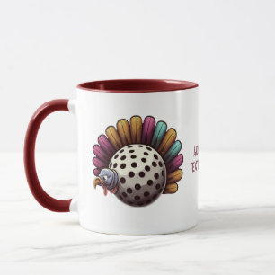 Funny Pickleball Turkey Thanksgiving Sports Lover Mug