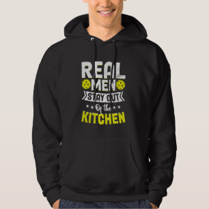 Funny Pickleball Vintage Real Men Stays Out of the Hoodie