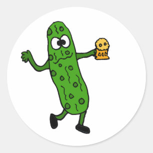 Funny Pickled Pickle Classic Round Sticker