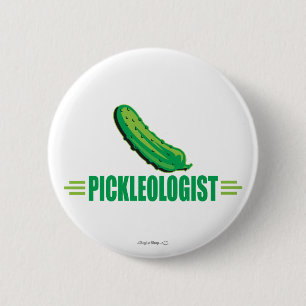 Funny Pickleologist 6 Cm Round Badge