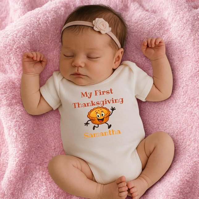 Funny Pie My First Thanksgiving Baby Bodysuit (Creator Uploaded)
