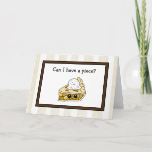 Funny Pie Pun, Happy Anniversary Romantic Humour Card