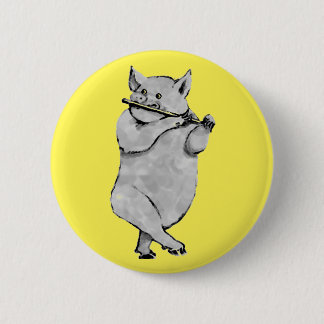 Funny Pig 6 Cm Round Badge