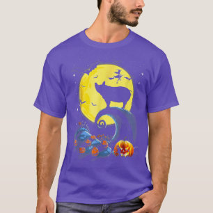 Funny Pig And Moon Halloween Costume T-Shirt