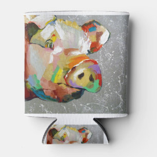 Funny pig can cooler