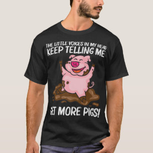 Funny Pig Design For Men Women Hog Farmer Farm Ani T-Shirt