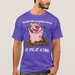 Funny Pig Design For Women Mum Hog Farmer Farm Ani T-Shirt